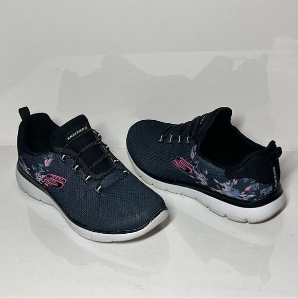 Skechers Summits Love Rain Washable Bungee Sneakers - Picture 3 of 6